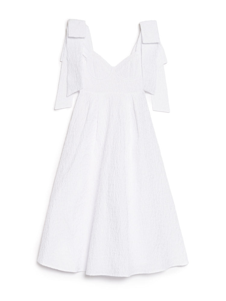 DREAM Prairie Bow Jacquard Midi Dress
