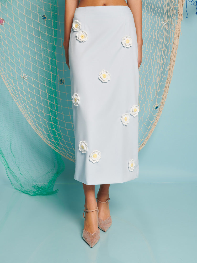 <b>DREAM</b> River Flower Midi Skirt