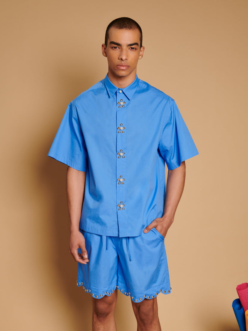 Celeste Studded Boxy Shirt