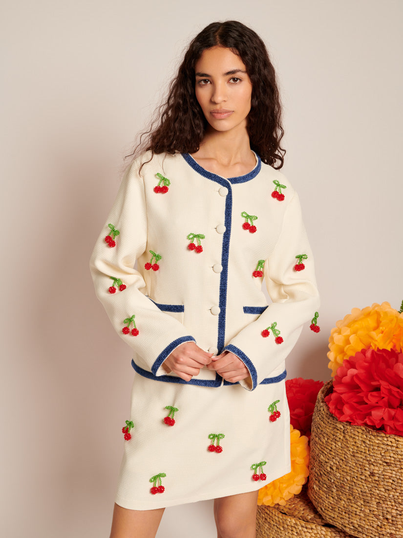 Esperanza Embellished Tweed Jacket