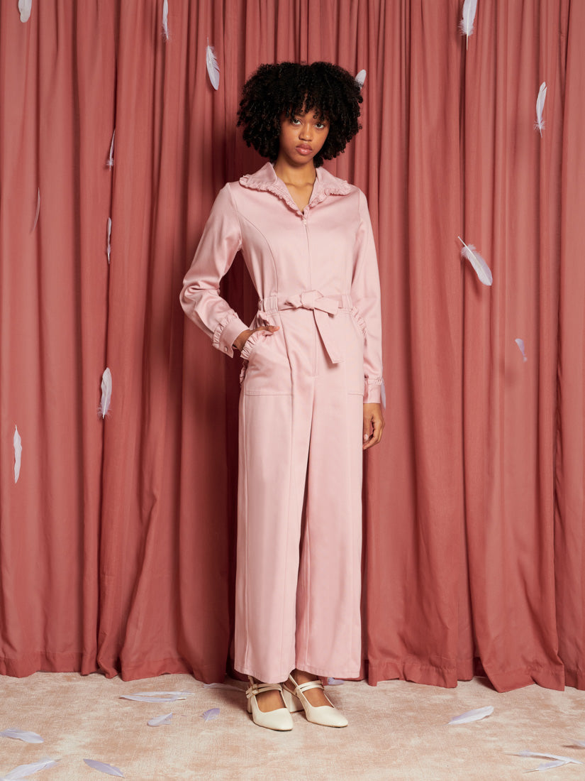 Lovebirds Ruffle Jumpsuit