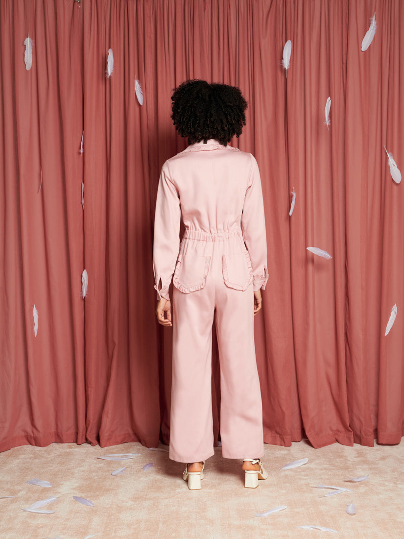 Lovebirds Ruffle Jumpsuit