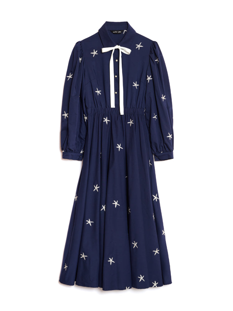 Ocean Star Embroidered Dress