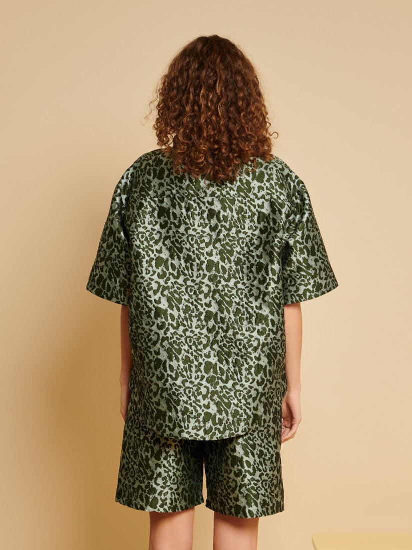 Ghospell Ebba Leopard Shirt