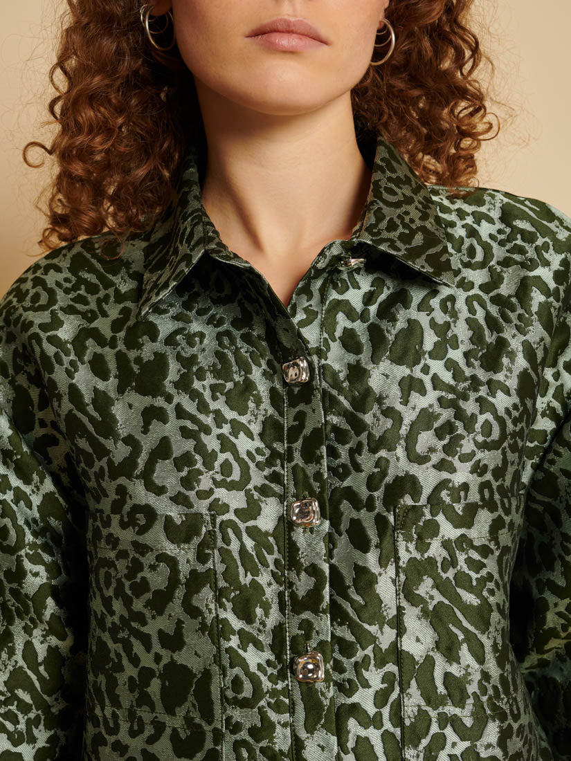 Ghospell Ebba Leopard Shirt