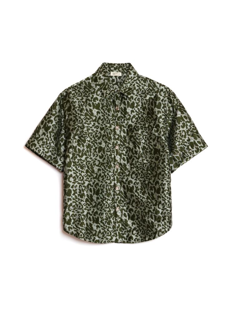 Ghospell Ebba Leopard Shirt