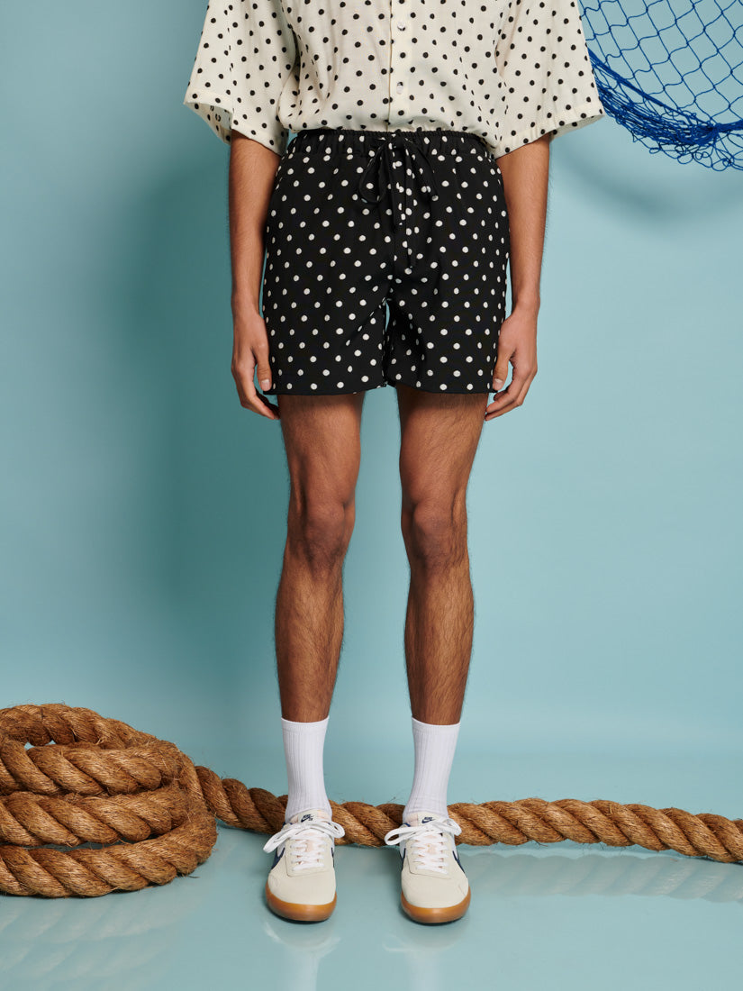 Rocco Spot Drawstring Shorts