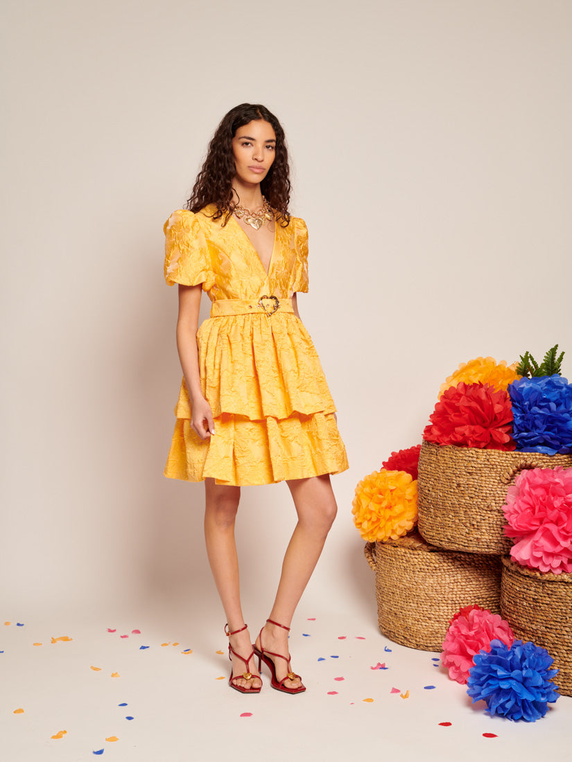 Sol Jacquard Mini Dress
