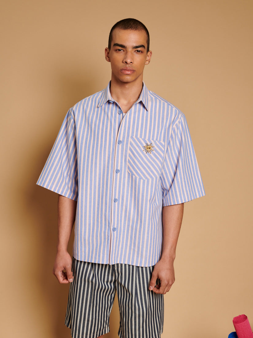 Verano Boxy Striped Shirt