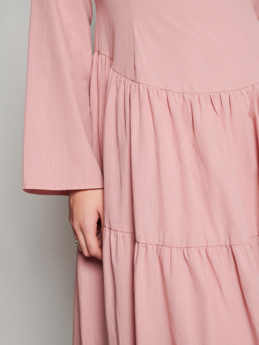 Ghospell Iona Tiered Midi Dress