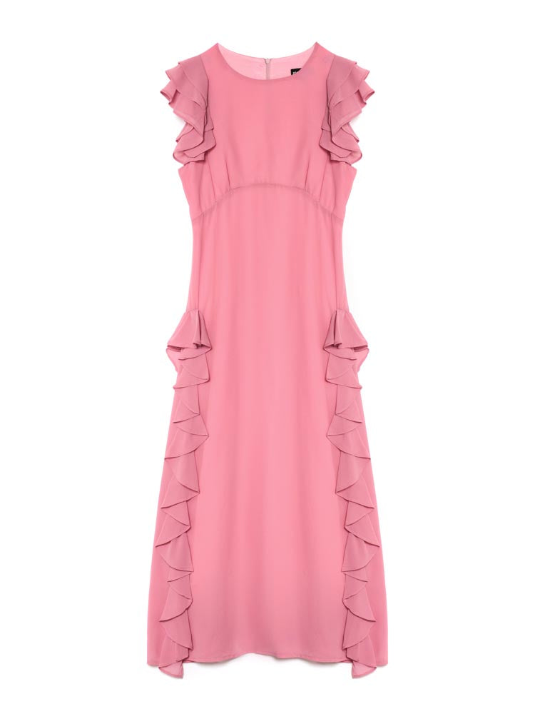Sucre Ruffles Midi Dress