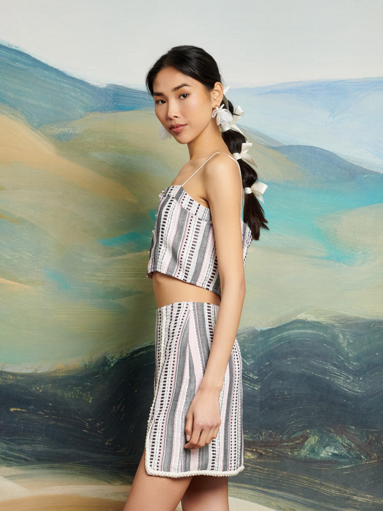 DREAM Giselle Tweed Crop Top