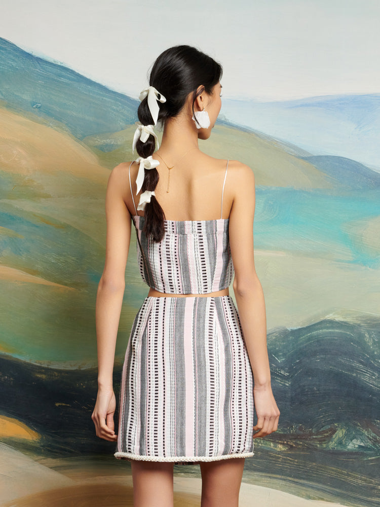 DREAM Giselle Tweed Crop Top