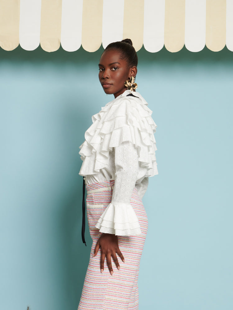 DREAM Saffron Ruffle Blouse