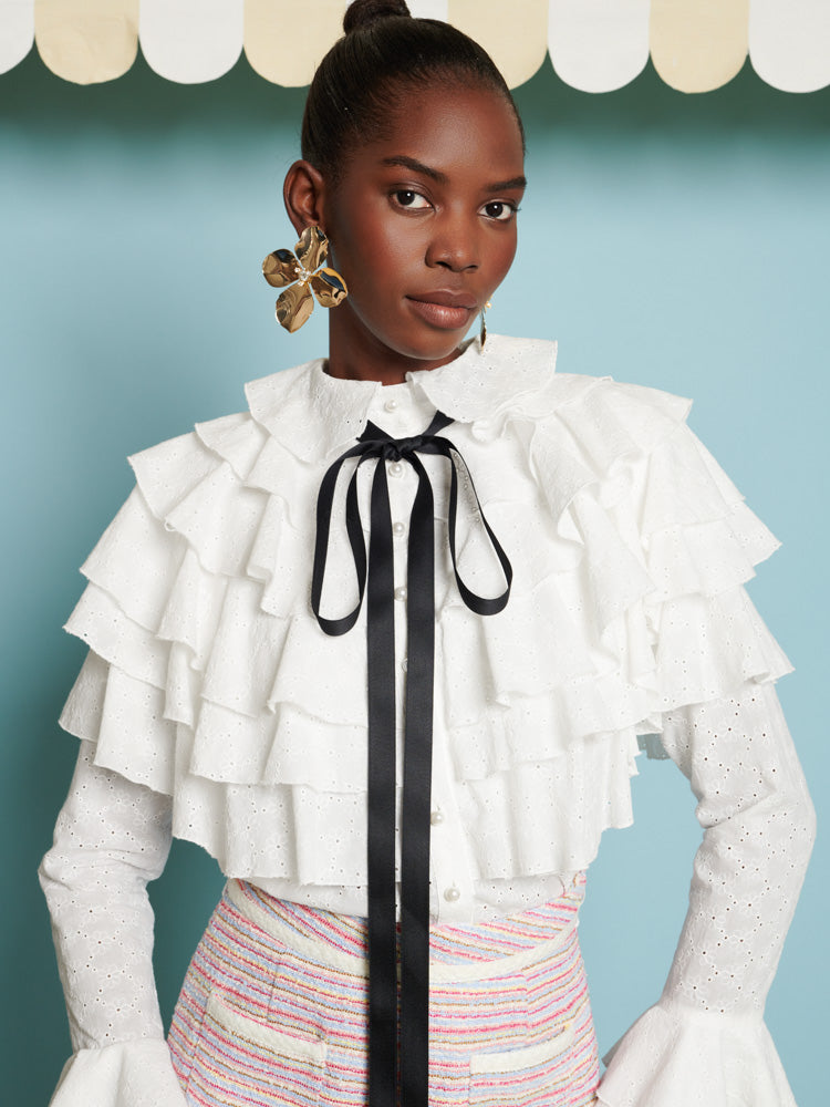 DREAM Saffron Ruffle Blouse