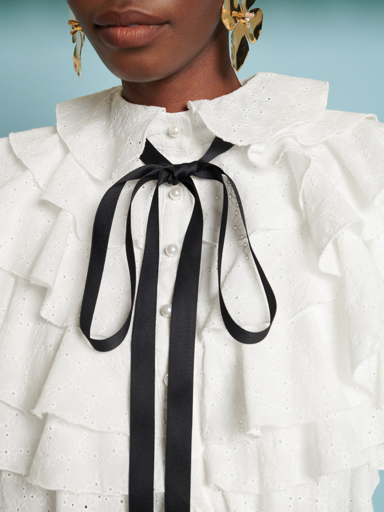 DREAM Saffron Ruffle Blouse