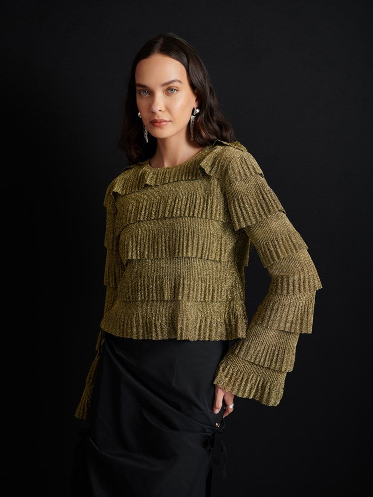 Ghospell Keily Ruffled Top