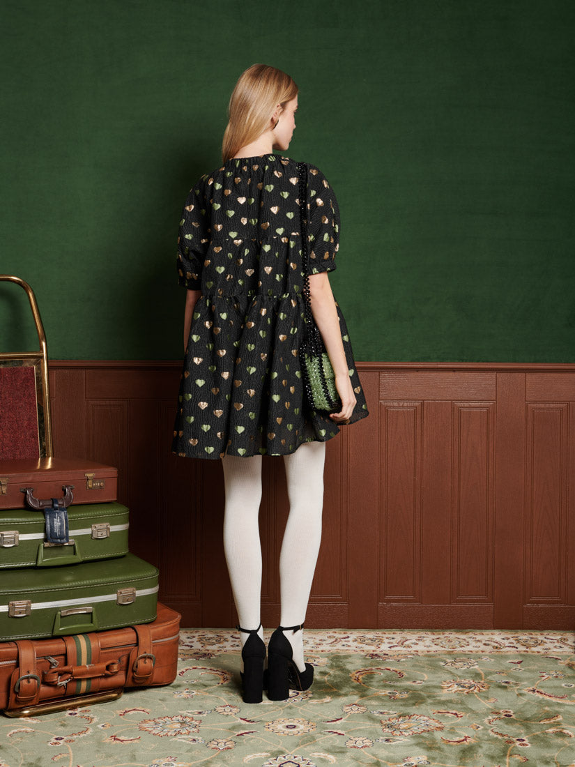 Carriage Hearts Jacquard Dress