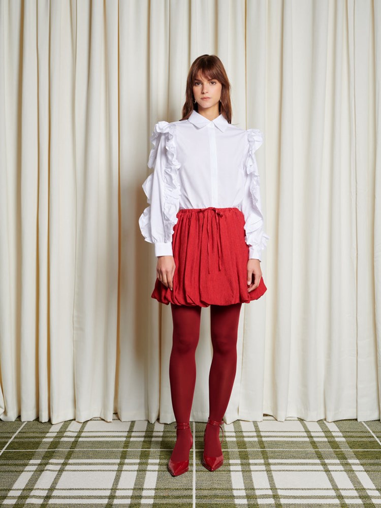 Ghospell Melissa Ruffled Shirt