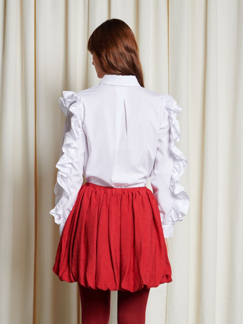Ghospell Melissa Ruffled Shirt