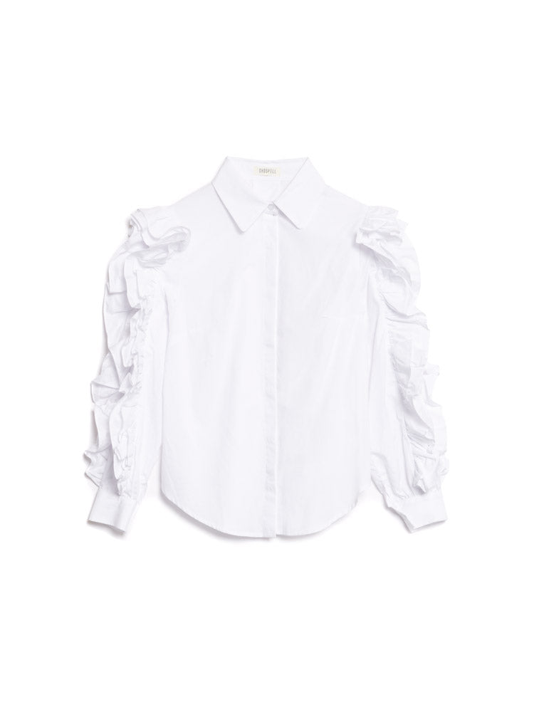 Ghospell Melissa Ruffled Shirt