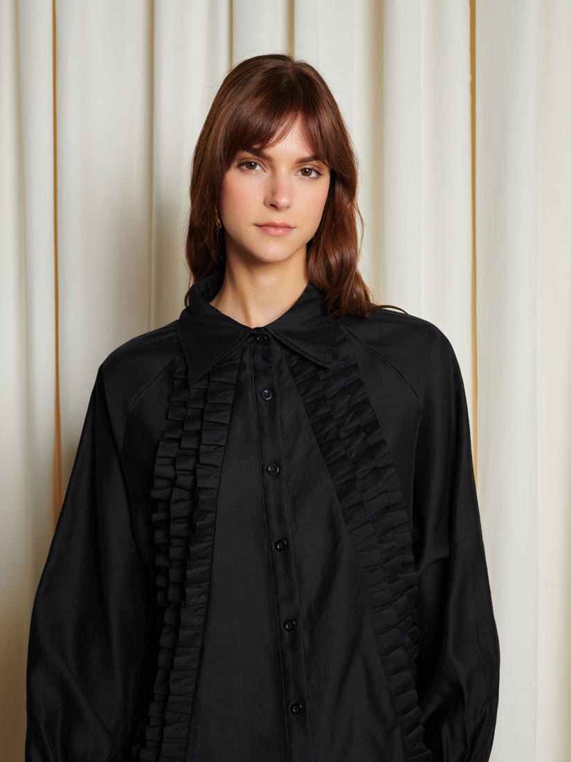 Ghospell Lundy Ruffle Shirt
