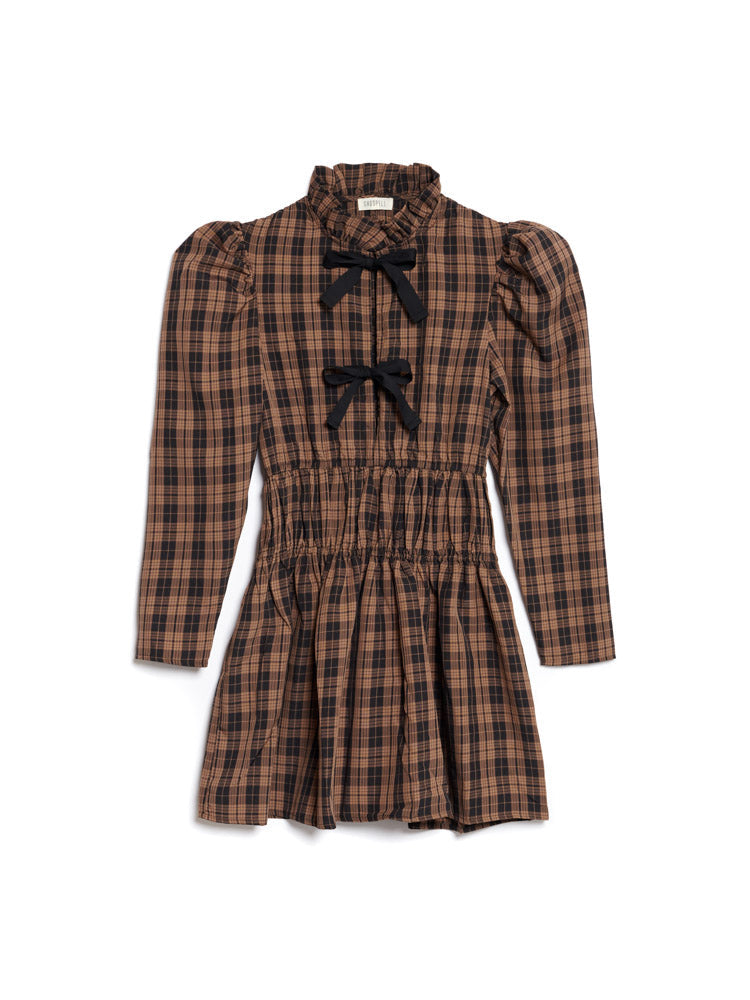 Ghospell Kyla Check Mini Dress