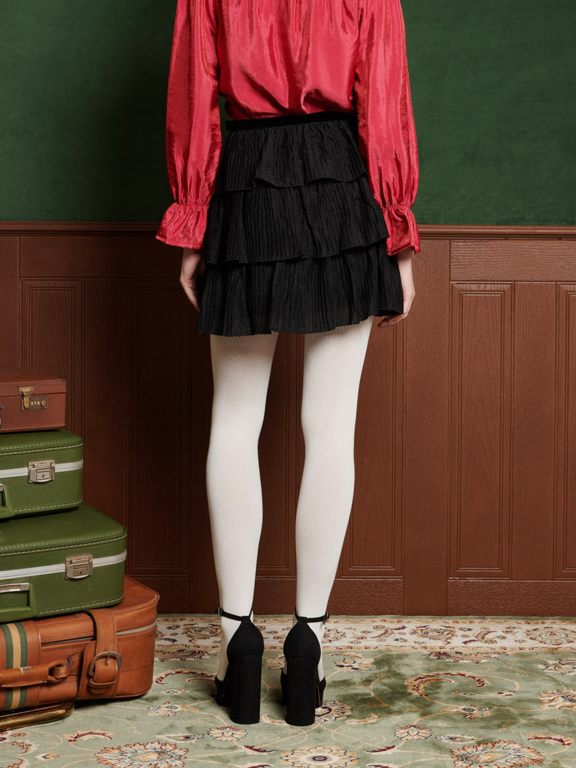 Viola Bow Mini Skirt