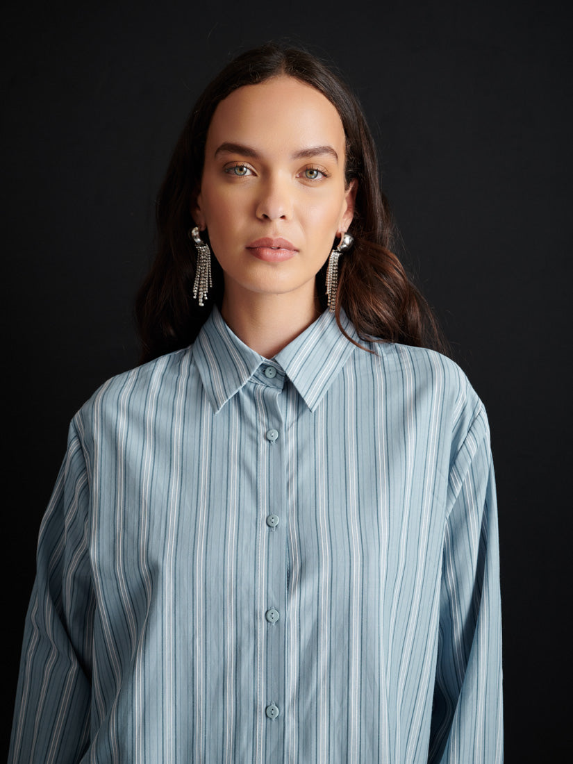 Ghospell Beck Striped Shirt