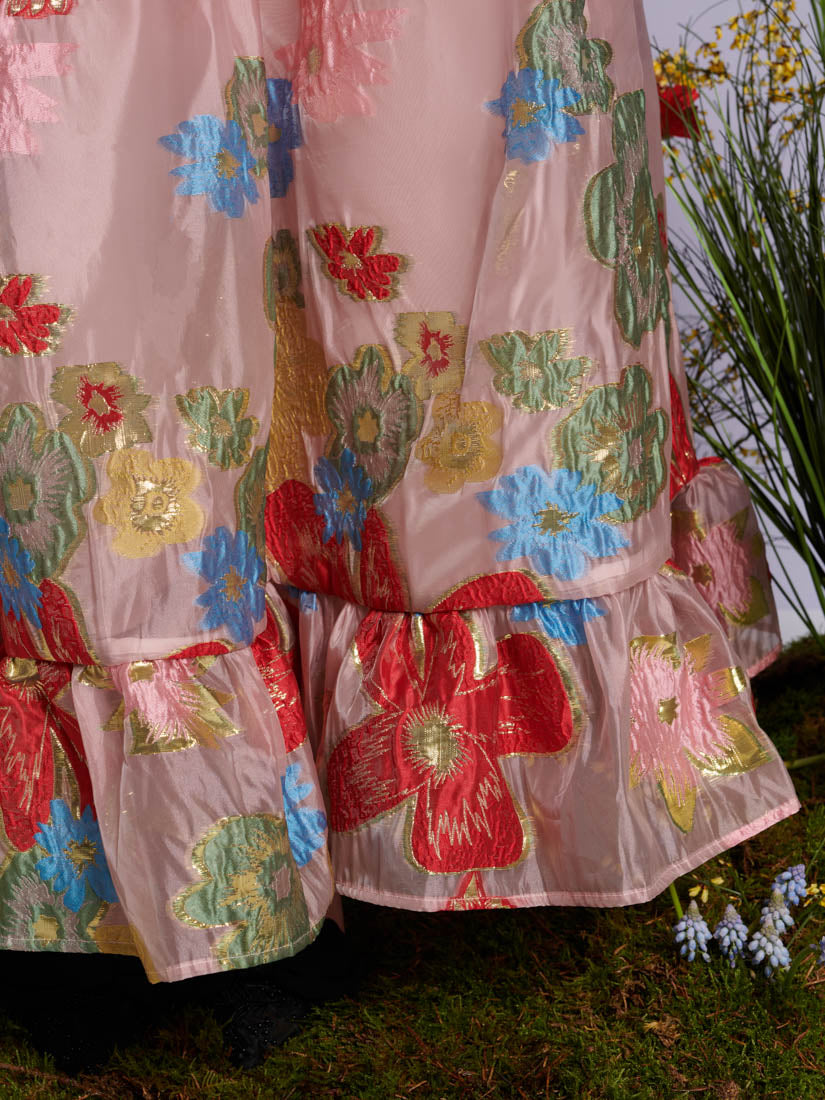 DREAM Camellia Jacquard Maxi Dress